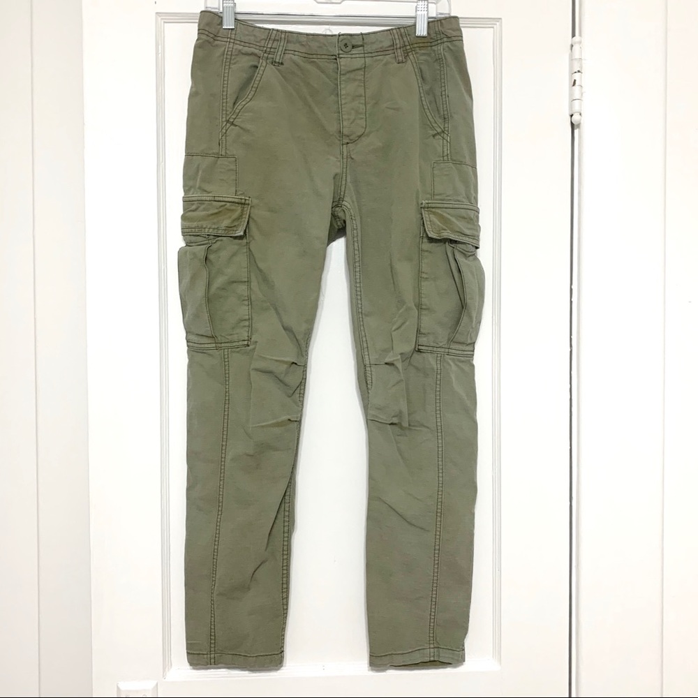 Free People Olive Green Cargo Pants